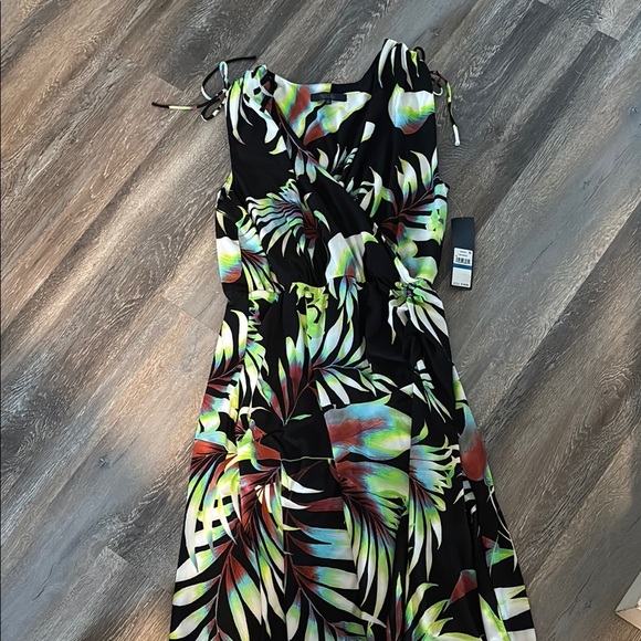 RACHEL Rachel Roy Lime Tropical Maxi Sundress - Picture 2 of 6